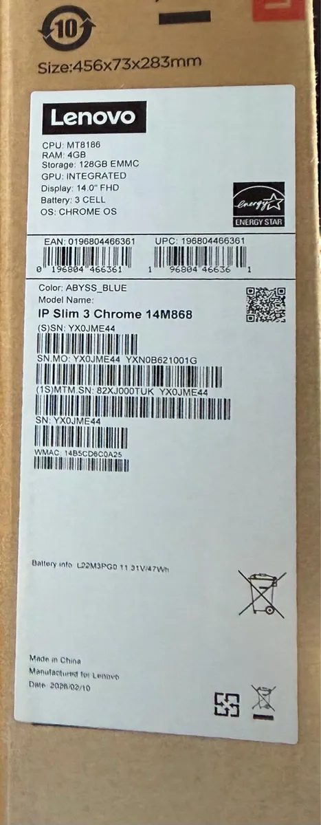 Lenovo IdeaPad Slim 3 Chromebook 14” - Image 2