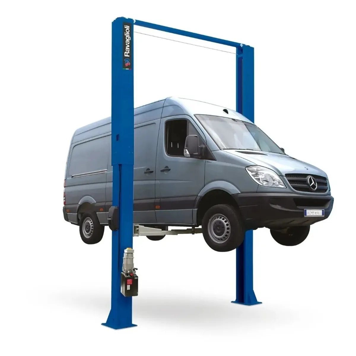 Ravaglioli 5.5 Ton Clear Floor 2 Post Car Lift - Image 1