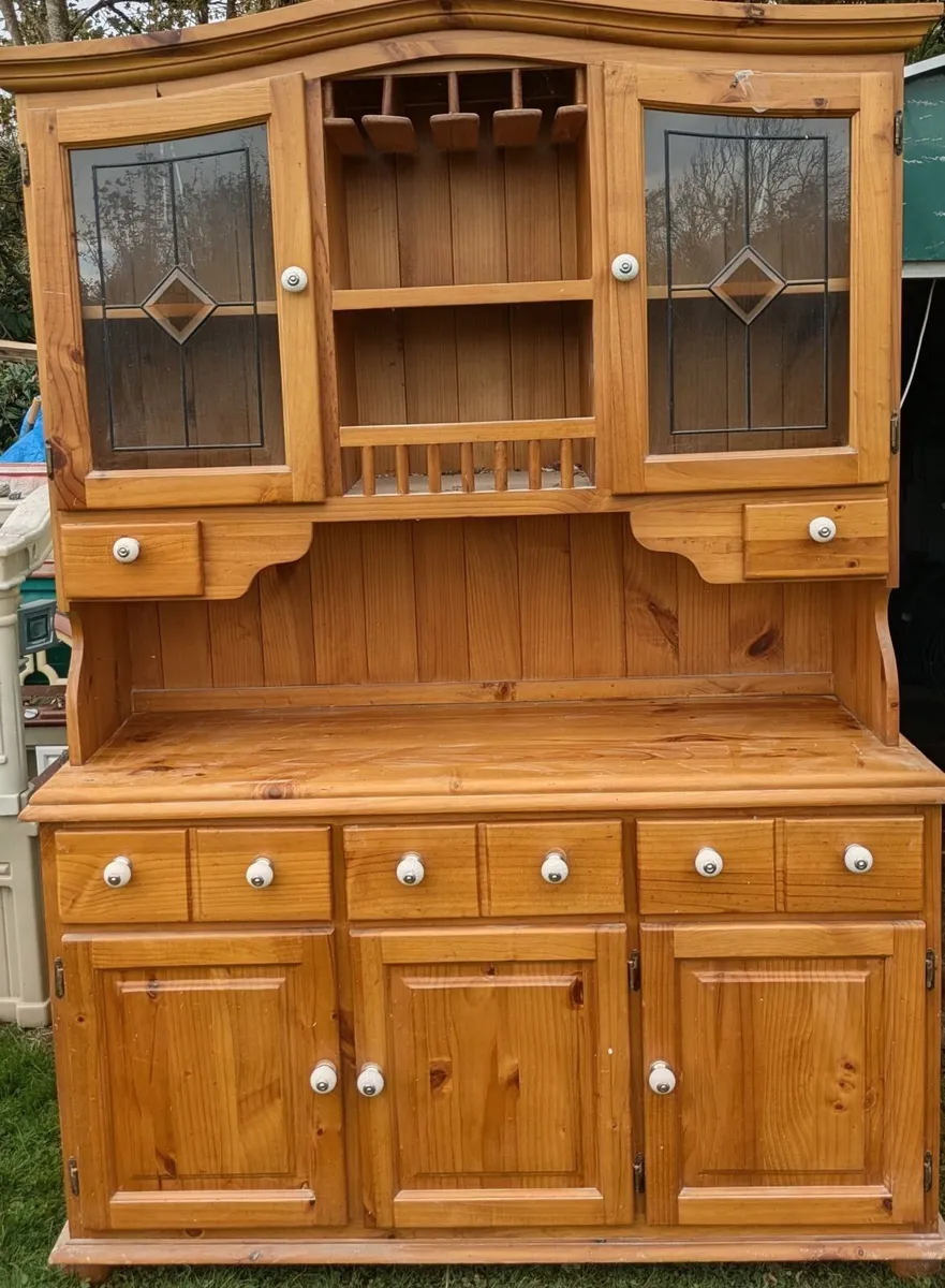 Solid wood cabinet display and console - Image 1