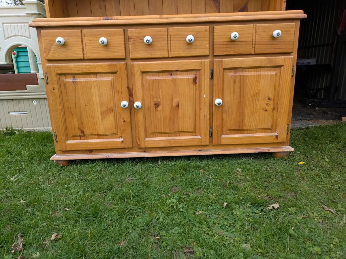 Solid wood cabinet display and console - Image 4