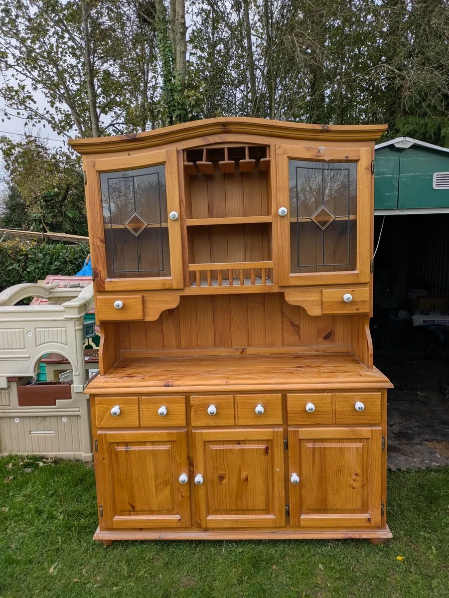 Solid wood cabinet display and console - Image 2