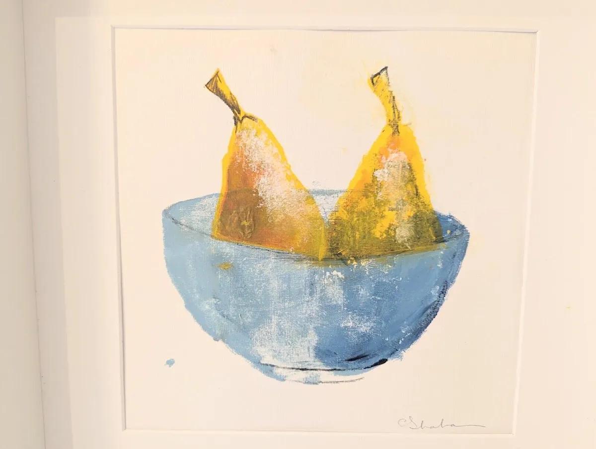 Signed Original Still Life in White Box Frame - Image 2