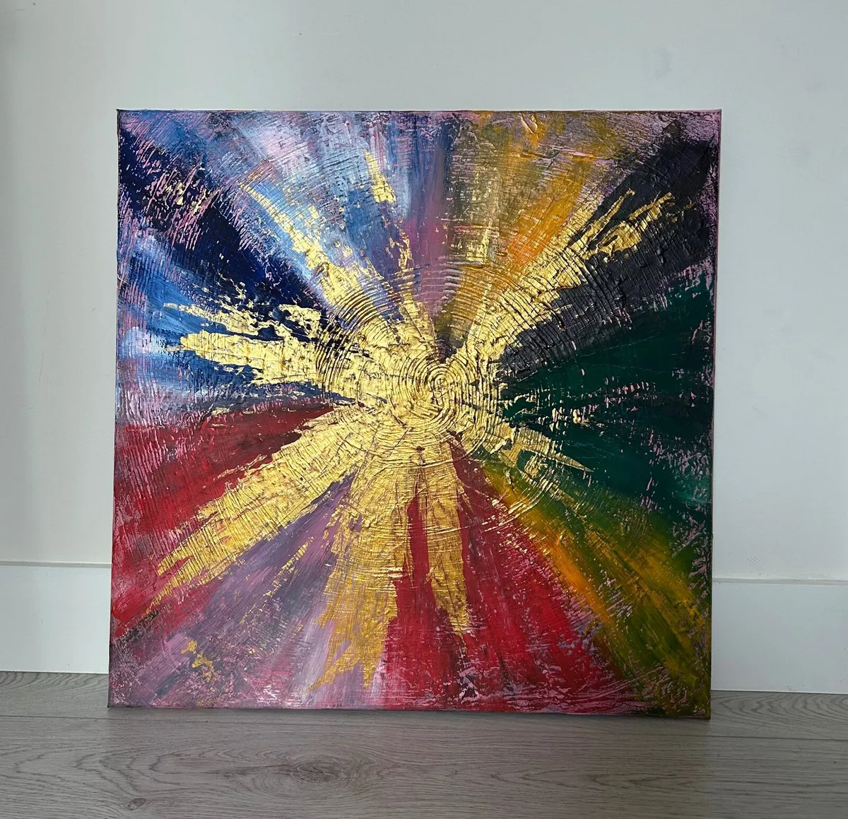 Color burst abstract painting - Image 2