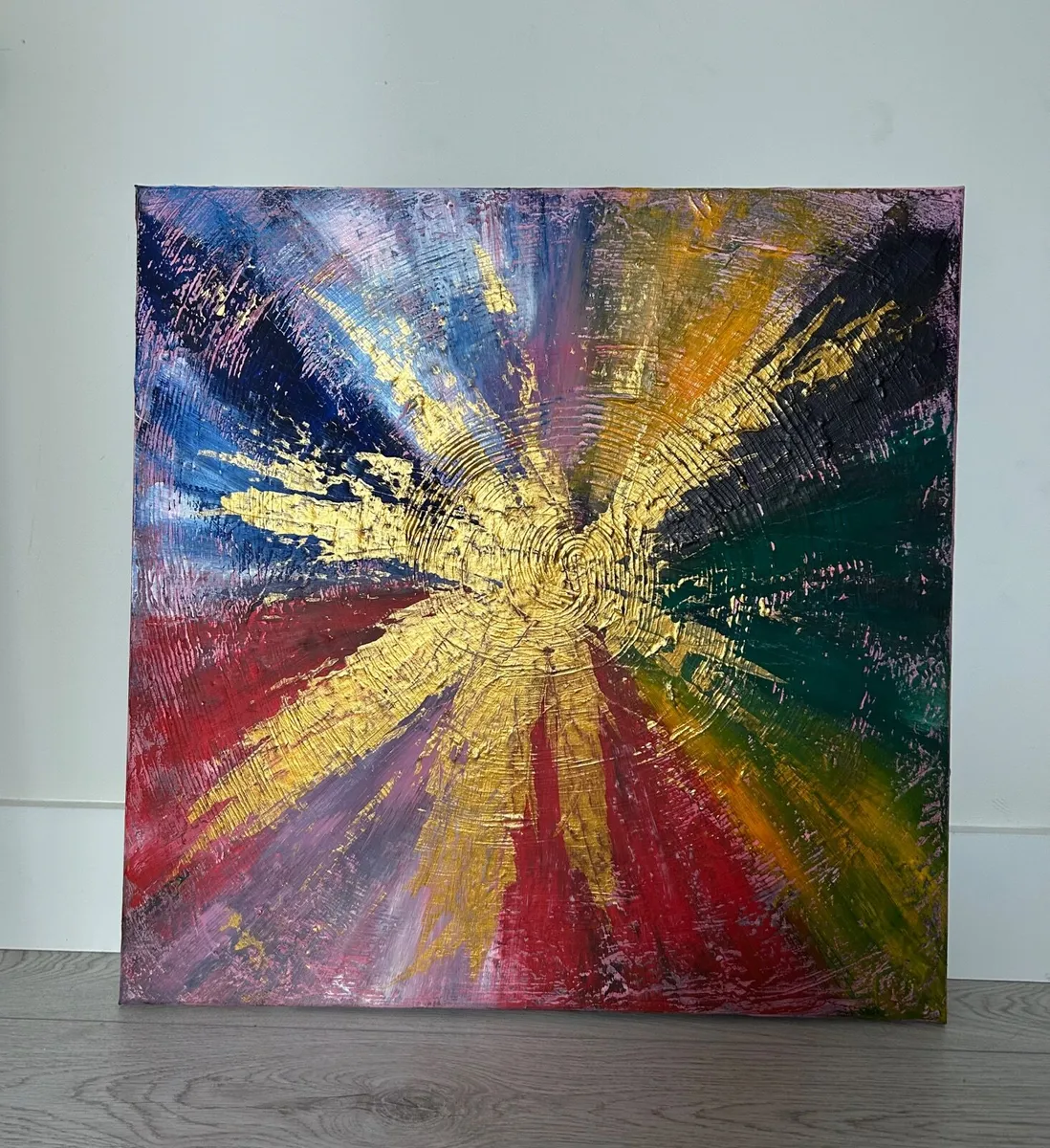 Color burst abstract painting - Image 3