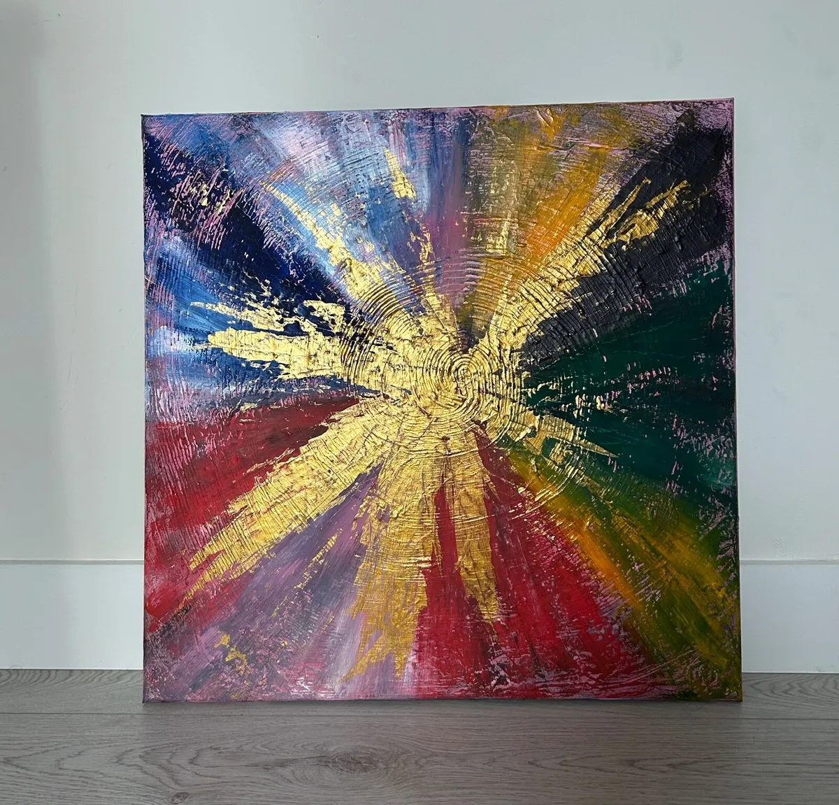 Color burst abstract painting - Image 1