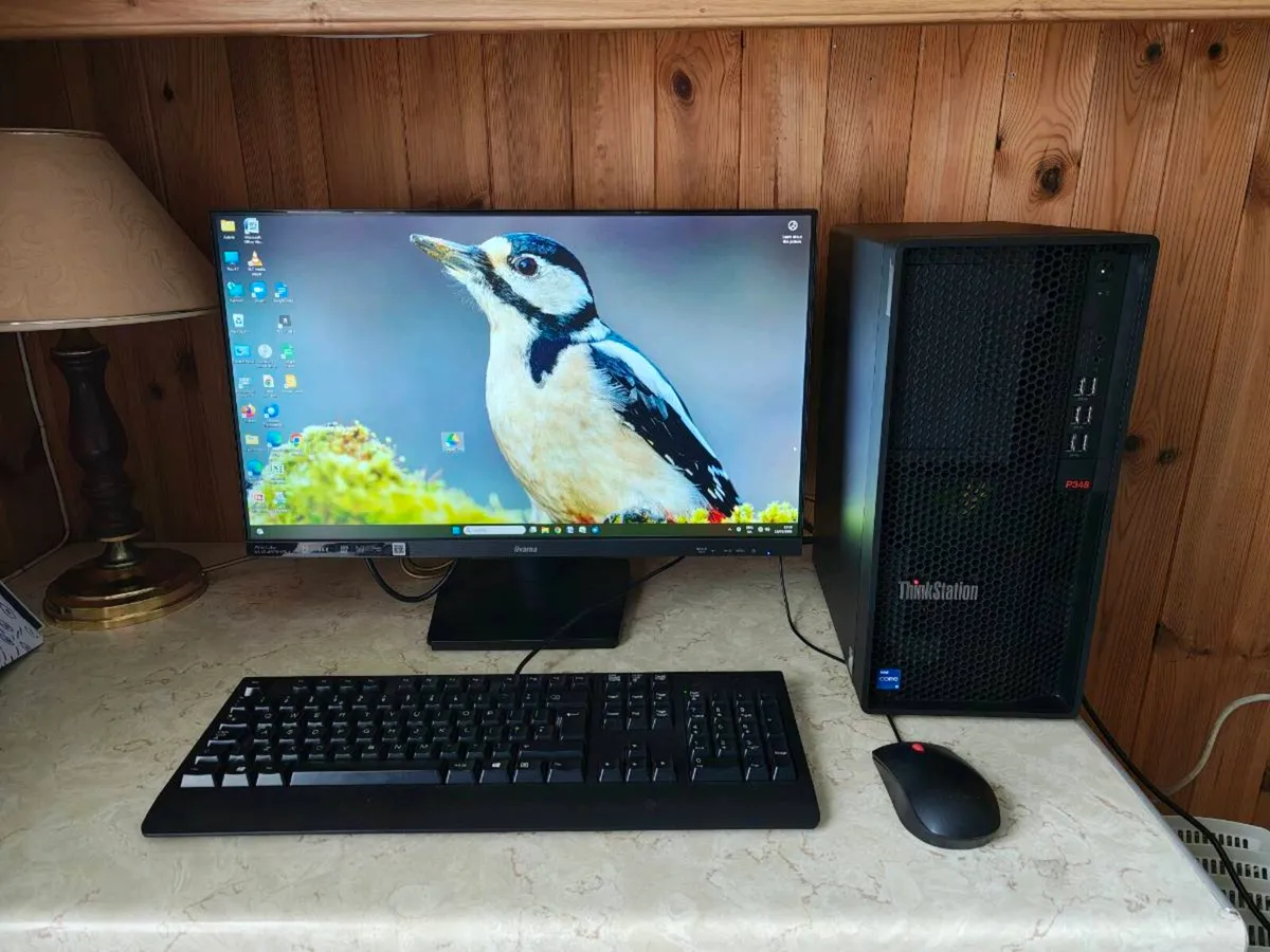 Lenovo ThinkStation P348 Desktop PC + 24" Monitor - Image 3