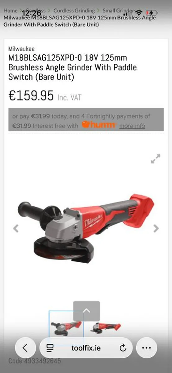 Milwaukee M18 BLSAG125XPD Angle Grinder - Image 3