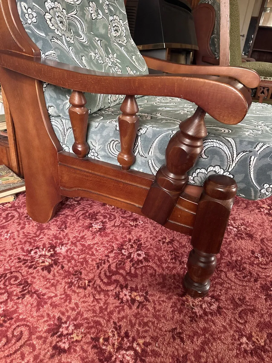 Solid oak armchair - Image 2