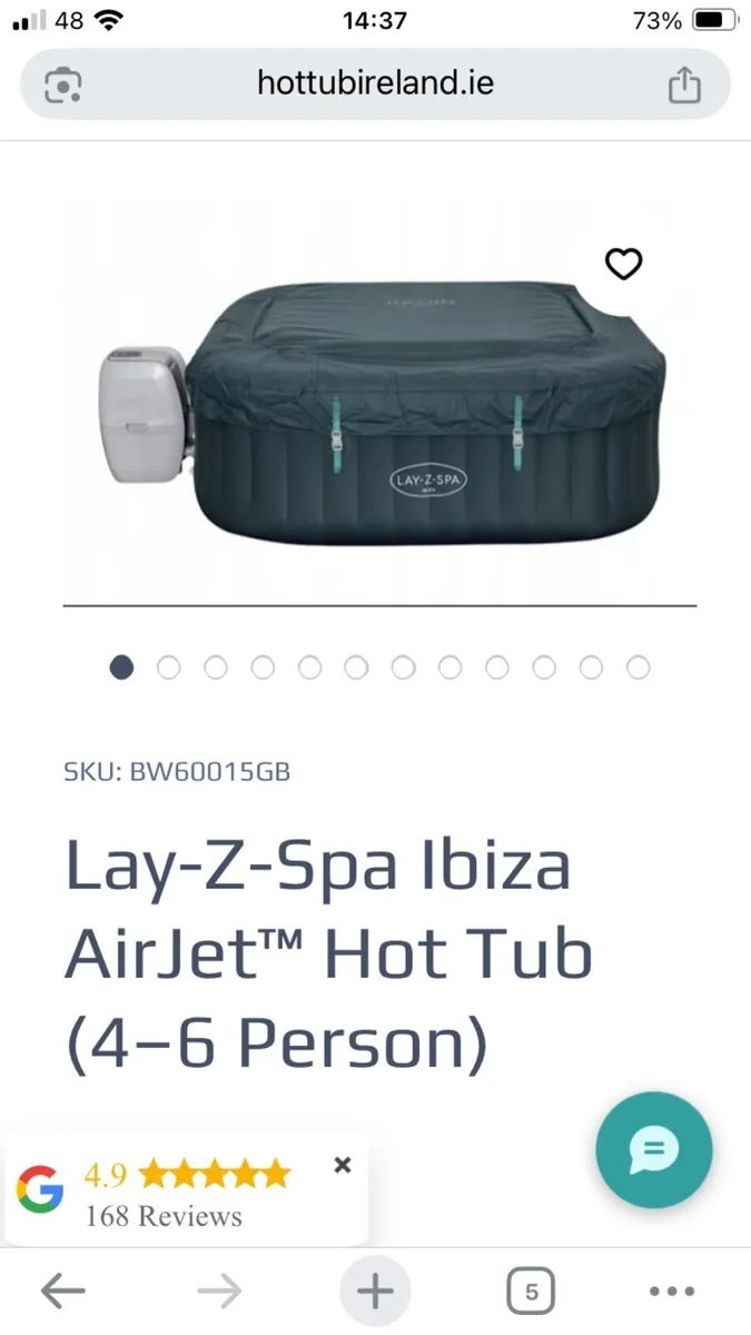 Lay-Z-Spa Ibiza Hot Tub - Image 1