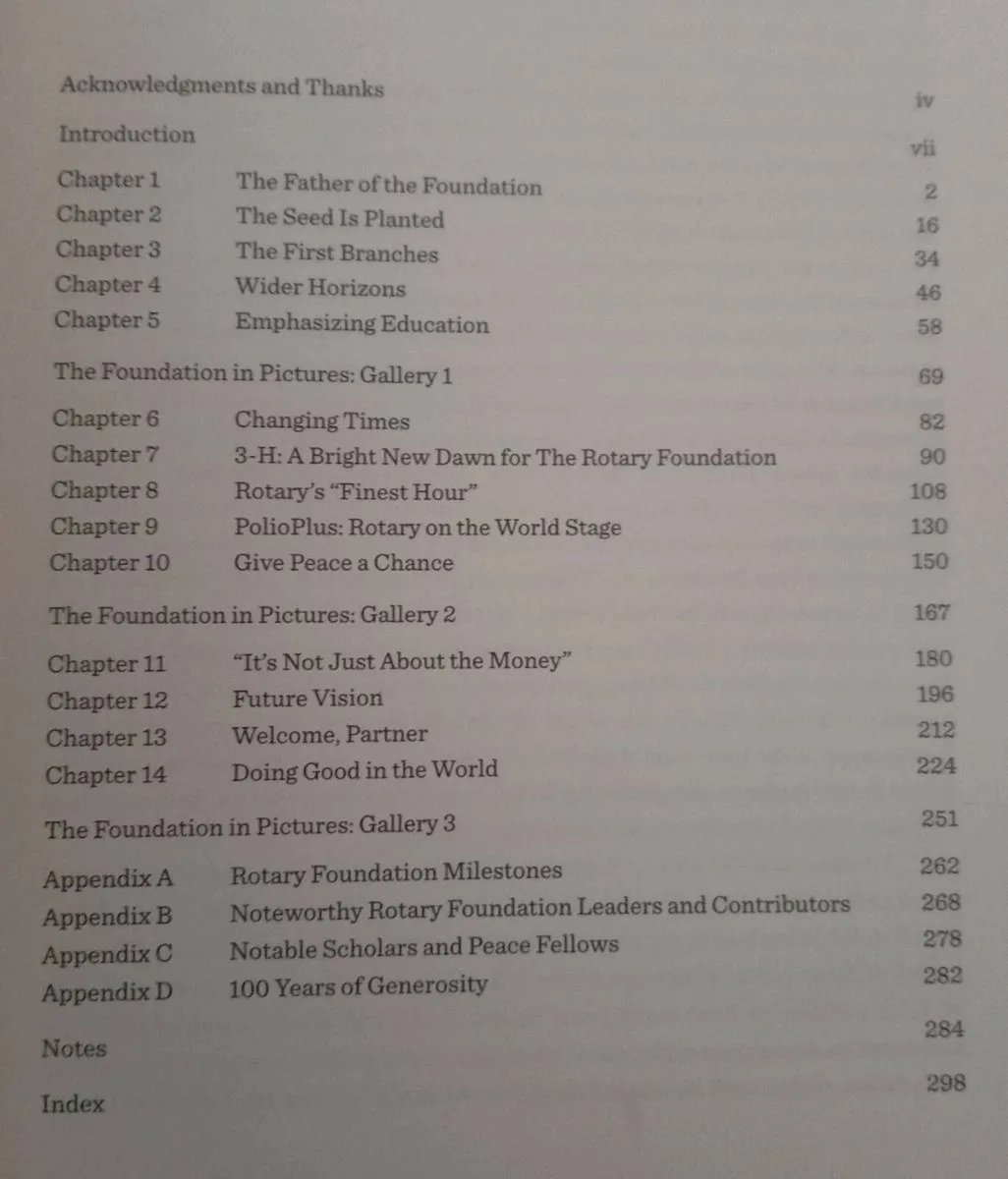 Rotary Foundation Centenary Book - Image 2