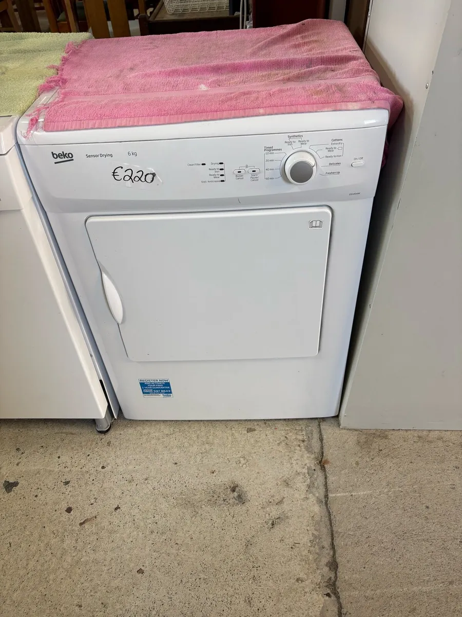 Beko vented 6kg vented dryer - Image 1