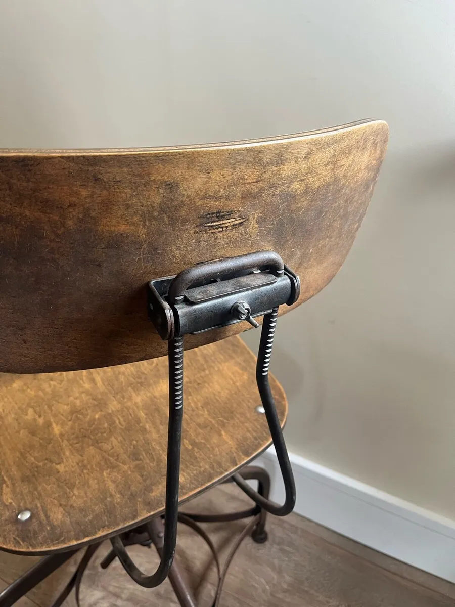 Antique Toledo Industrial Chair - Image 4