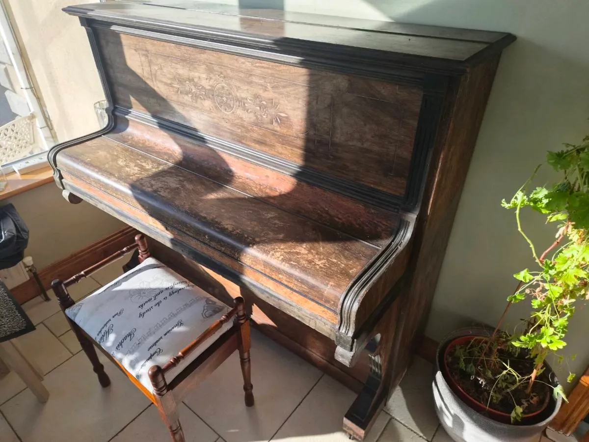 Antique Upright Piano – Traditional - Image 2