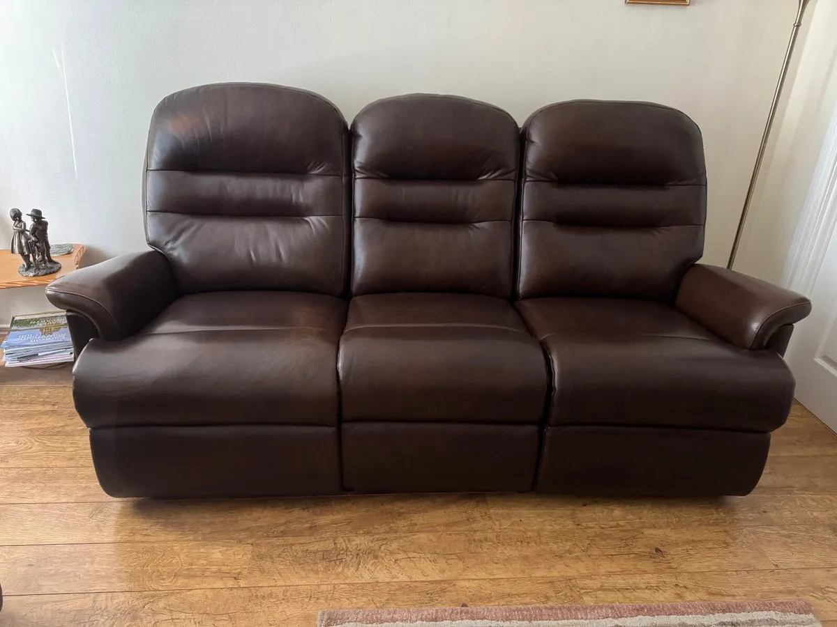 Sherbourne  leather TouchStop Chesterfield Suite - Image 1