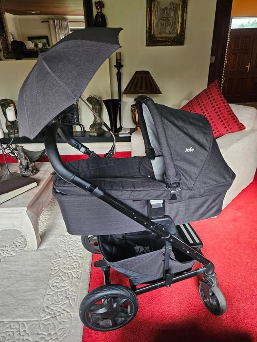 Joie travel system with pram, car seat and pushchair - Image 1