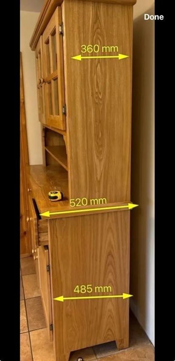 soild oak cabinet - Image 2