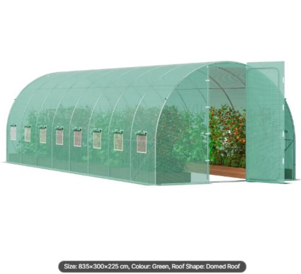 Walk-in Tunnel Greenhouse, 27.4x9.5x7.4 ft Hoop H - Image 1