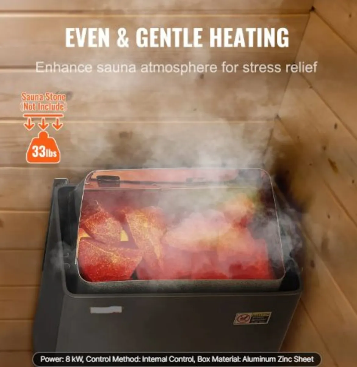 Sauna Heater, 8KW Electric Sauna Stove, 400V 3N - Image 3