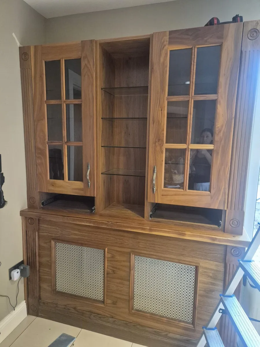 Walnut radiator cover and unit