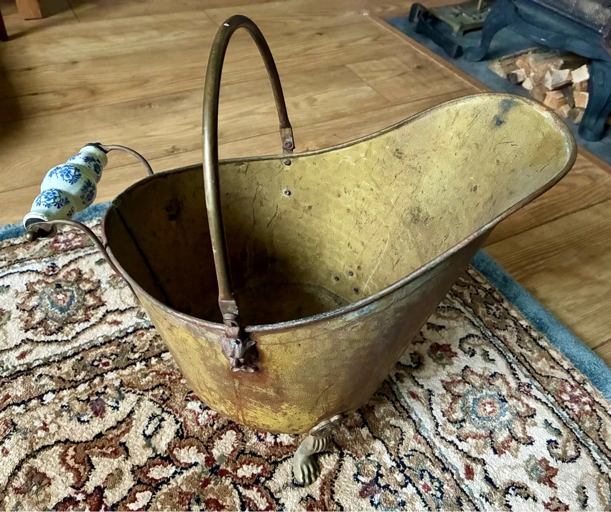 Brass Coal Bucket