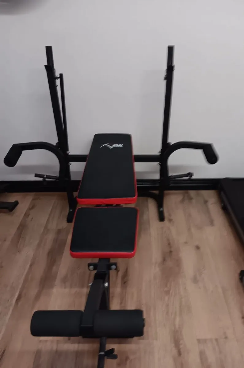 Gym workout bench and weights - Image 2