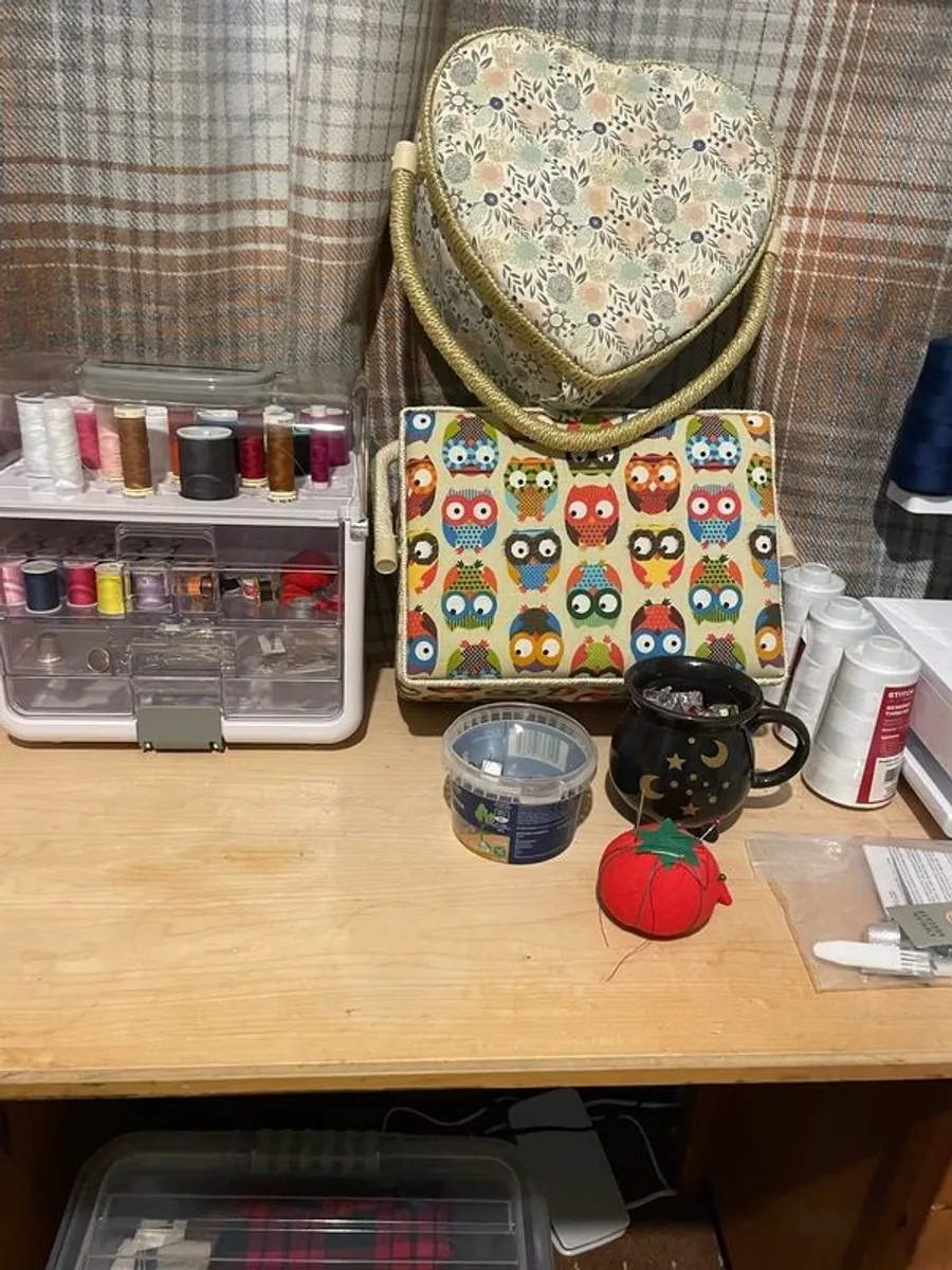 Complete sewing studio/at home business- machines, workstation fabrics and accessories - Image 4