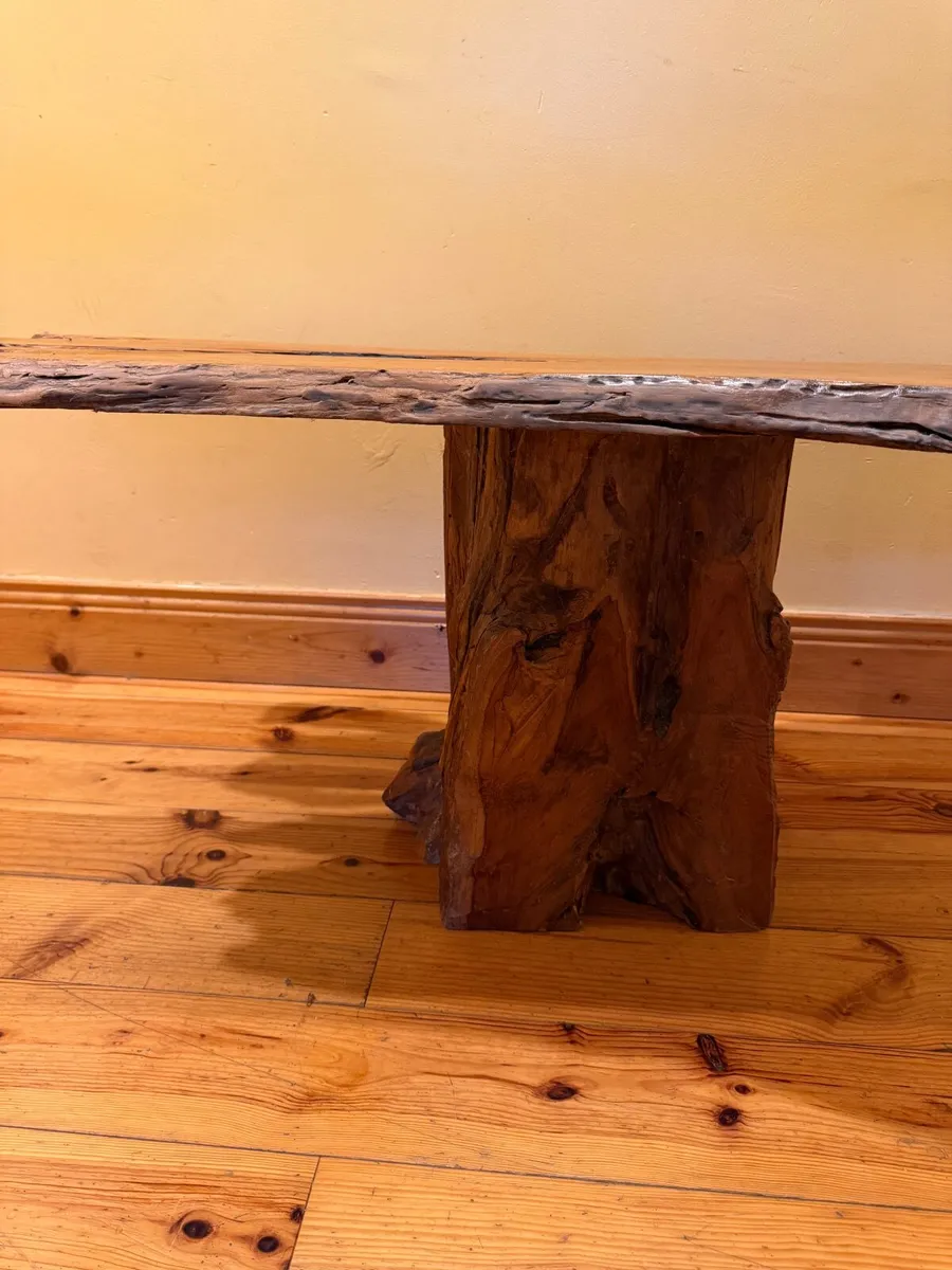 Wood Crafted Coffee Table - Image 2