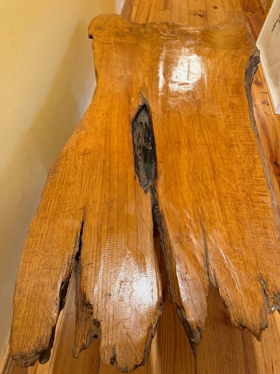 Wood Crafted Coffee Table - Image 3