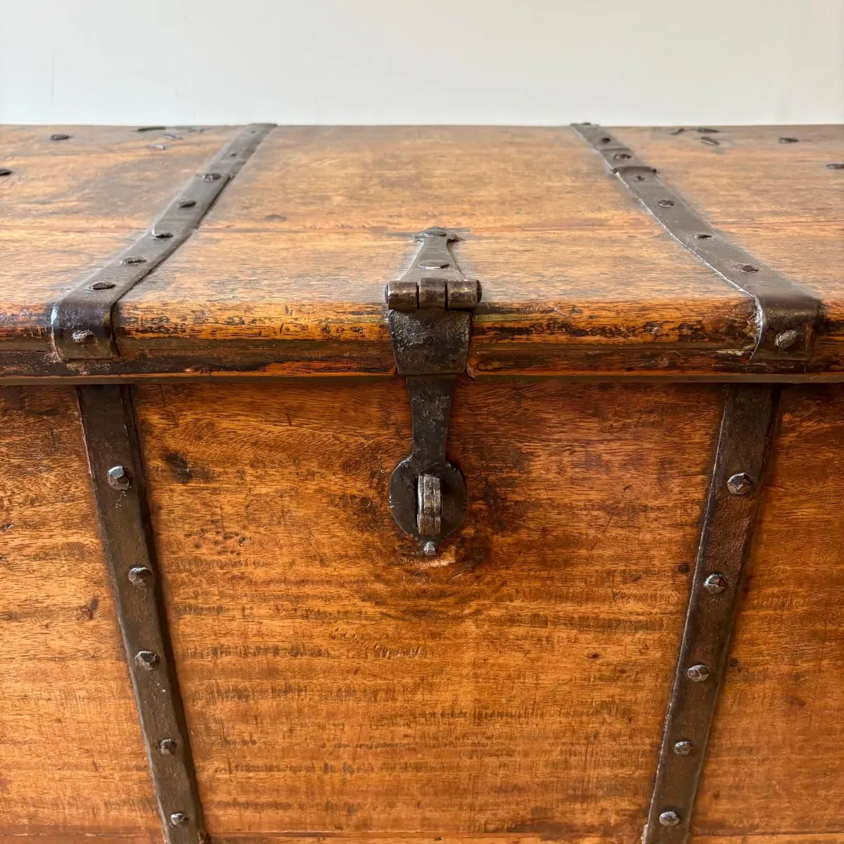19th Century Coffer / Wooden Chest - Image 4