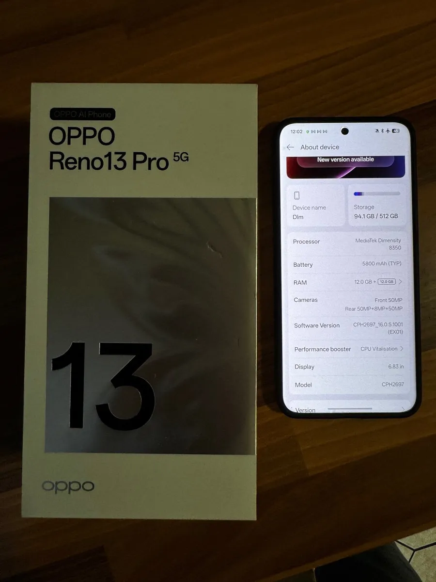 Oppo Reno 13 Pro 5G 512GB 12GB RAM new top spec - Image 1