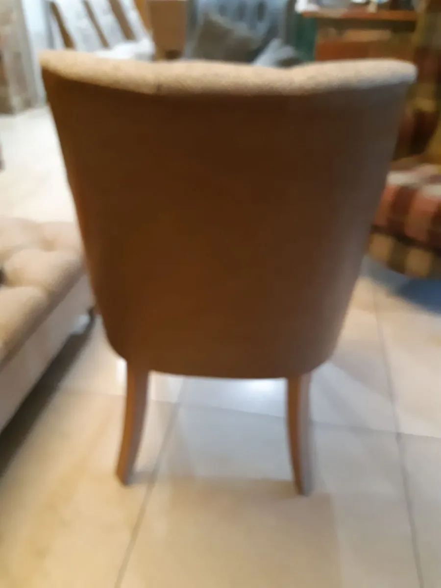 Dining table chair tweed - Image 1