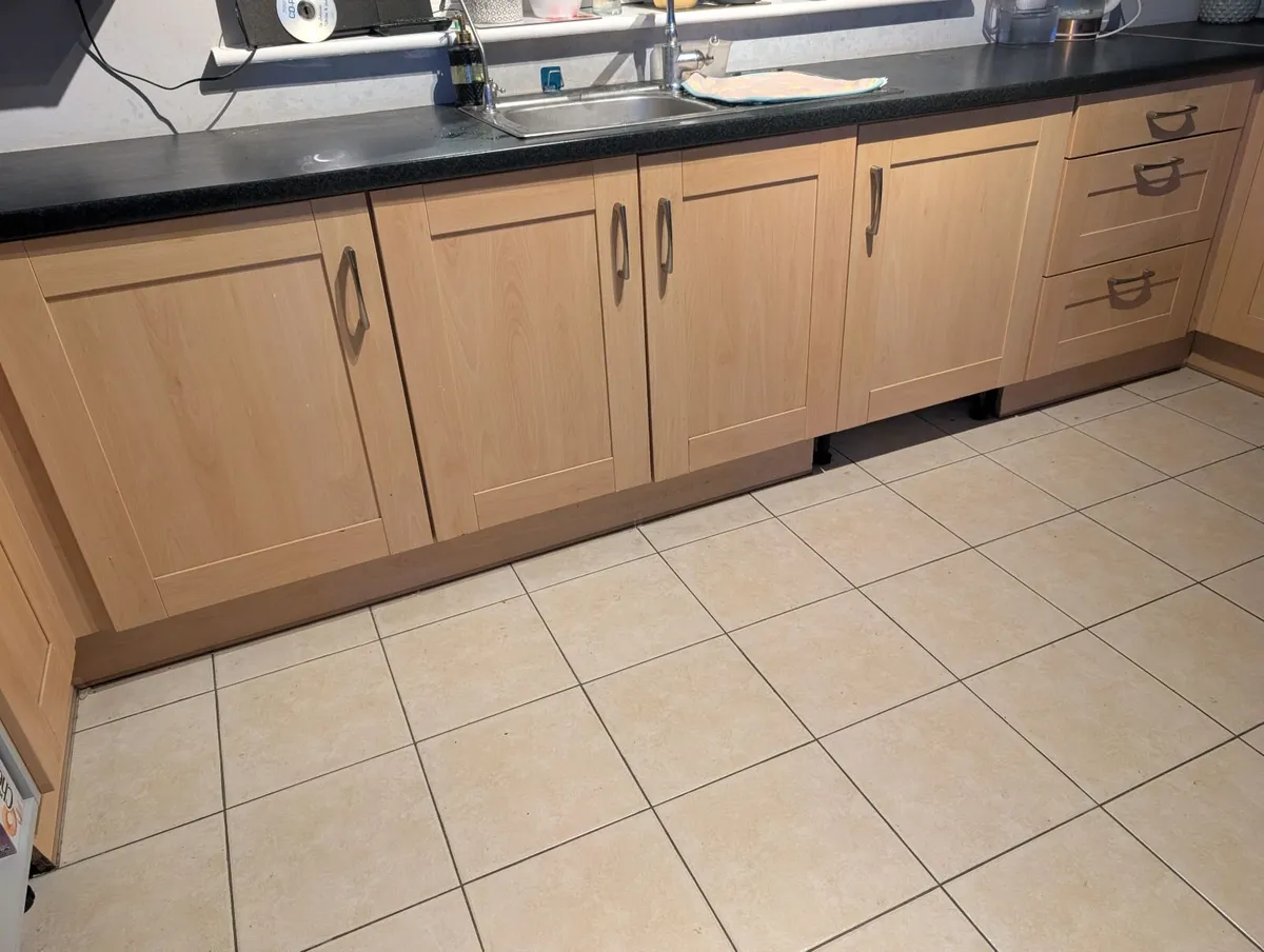 Beech  kitchen shaker doors - Image 1