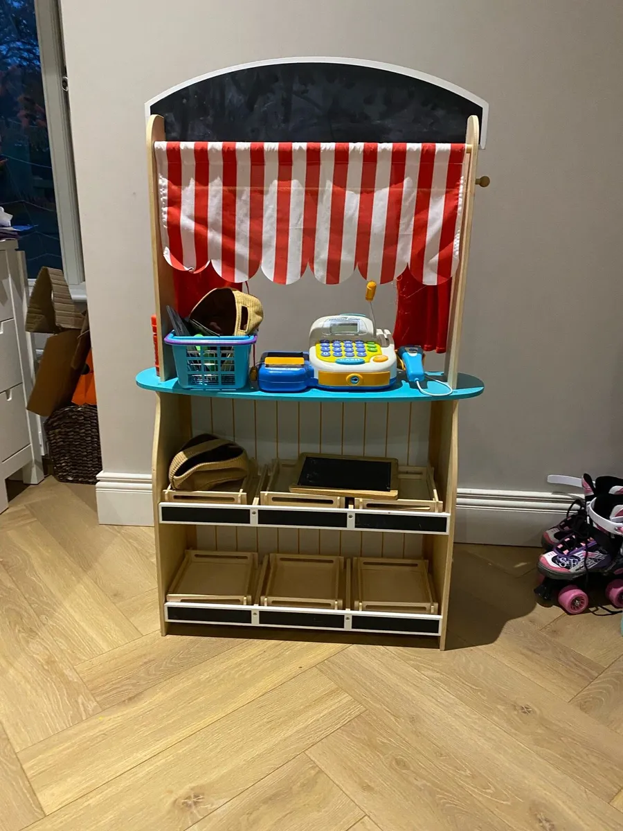 2 in 1 Puppet Theater and Shop - Image 1
