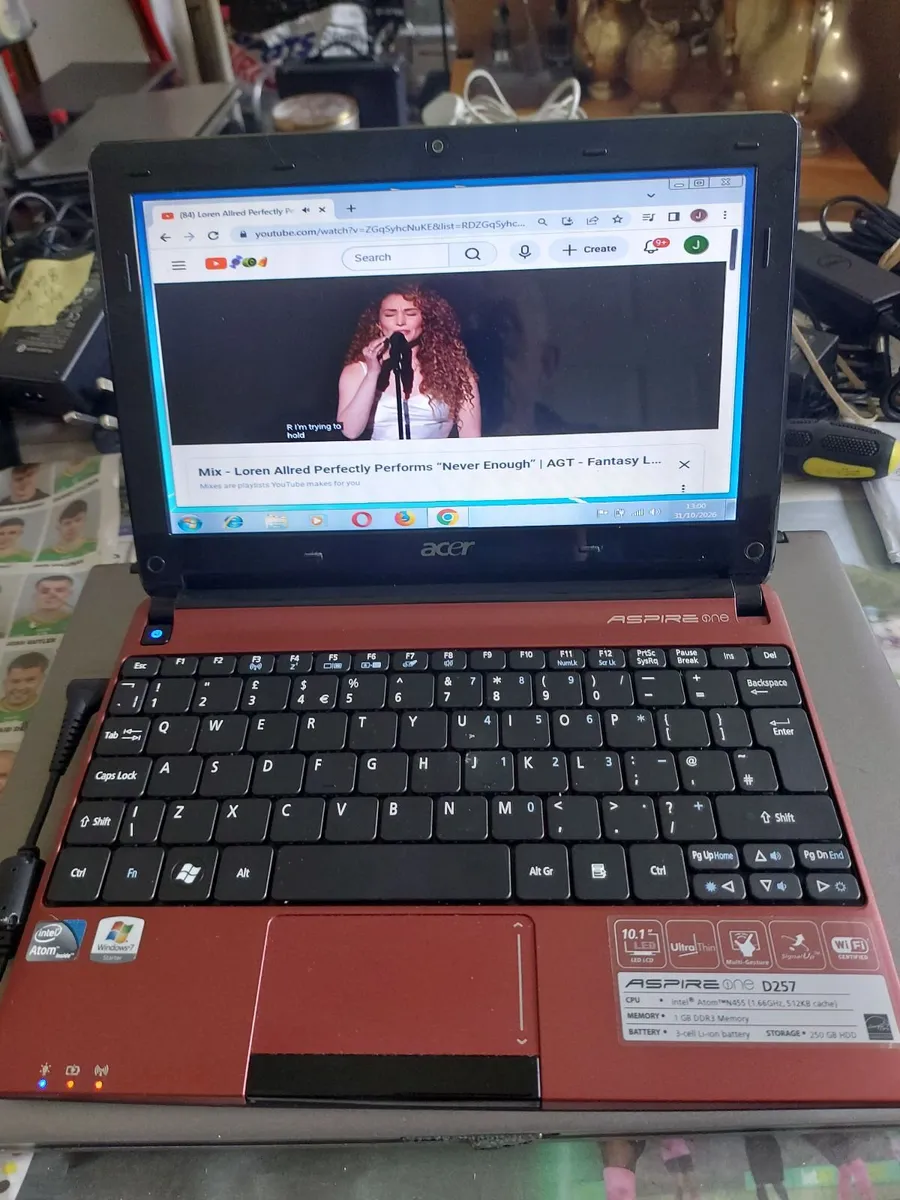 ACER Aspire One, Model D257, 1 GB, 250GB HDD, Win7 - Image 1