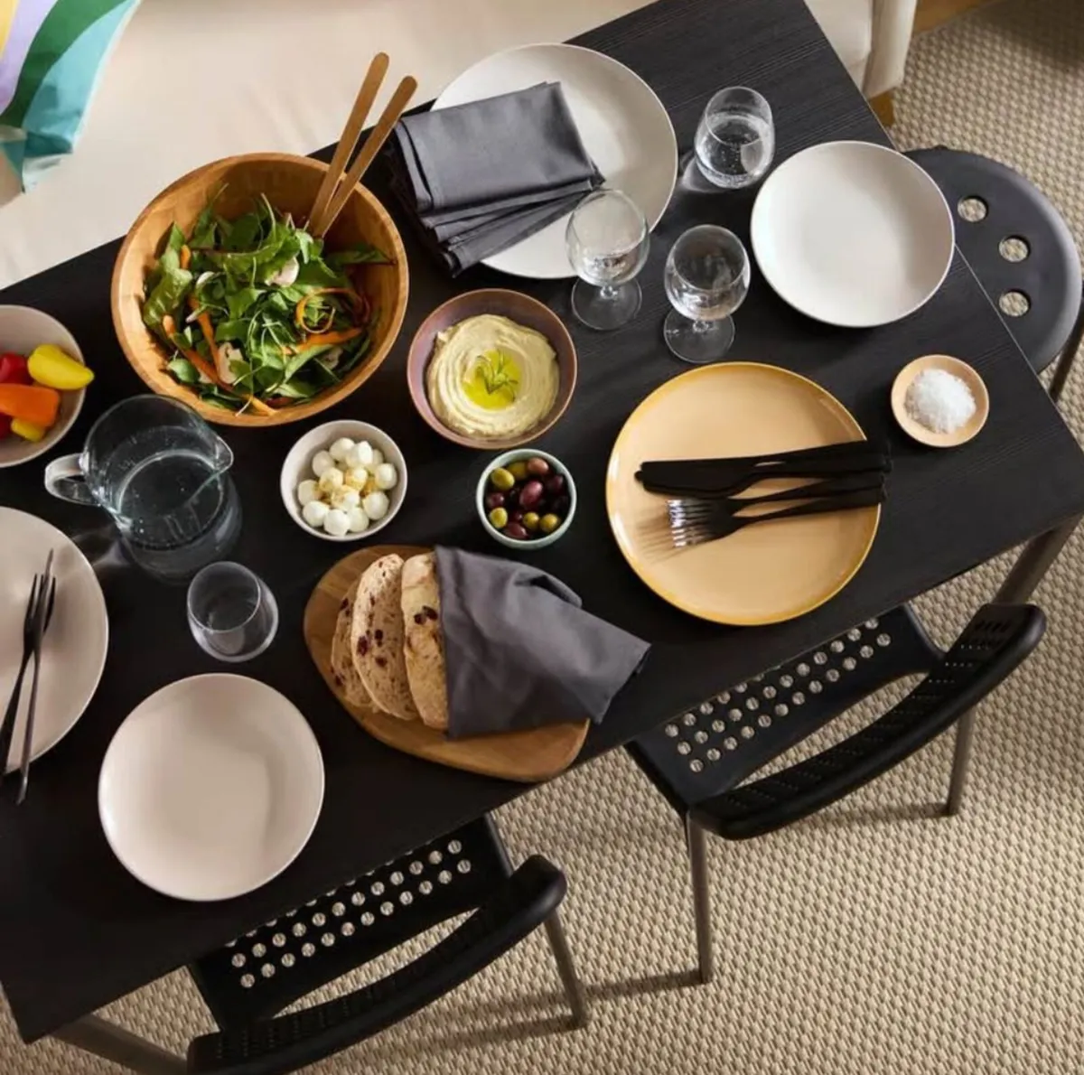 IKEA Table – Black - Image 2