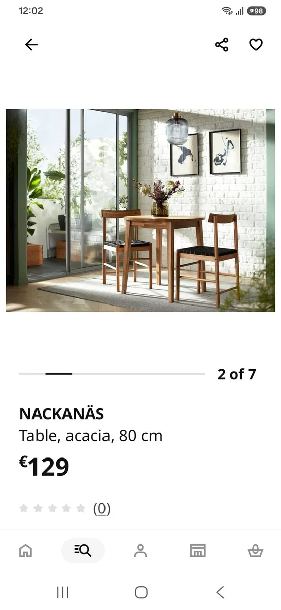 Dining table with 2 chairs - Image 3