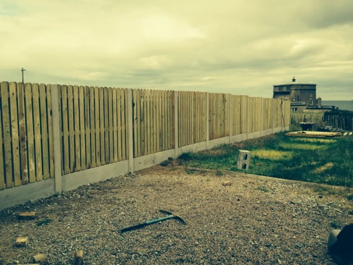 Concrete post and panel fencing - Image 3