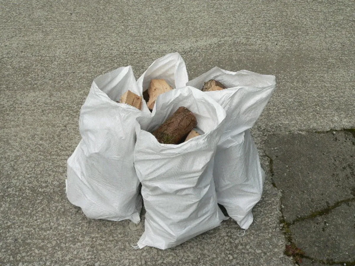 White PP Woven Bags, PP Woven with drawstring . - Image 4