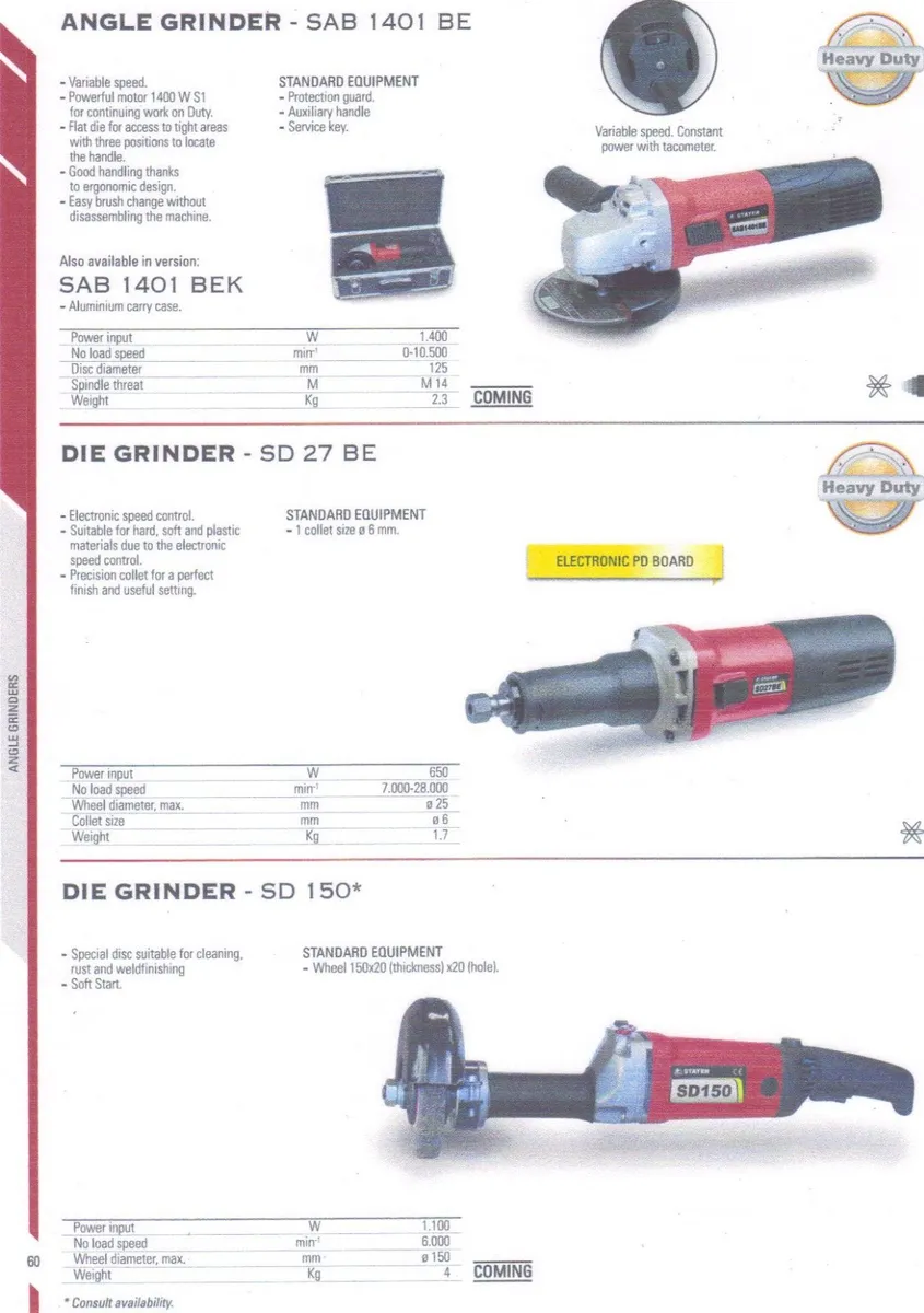 Die Grinders and Kits.Electric/air - Image 1