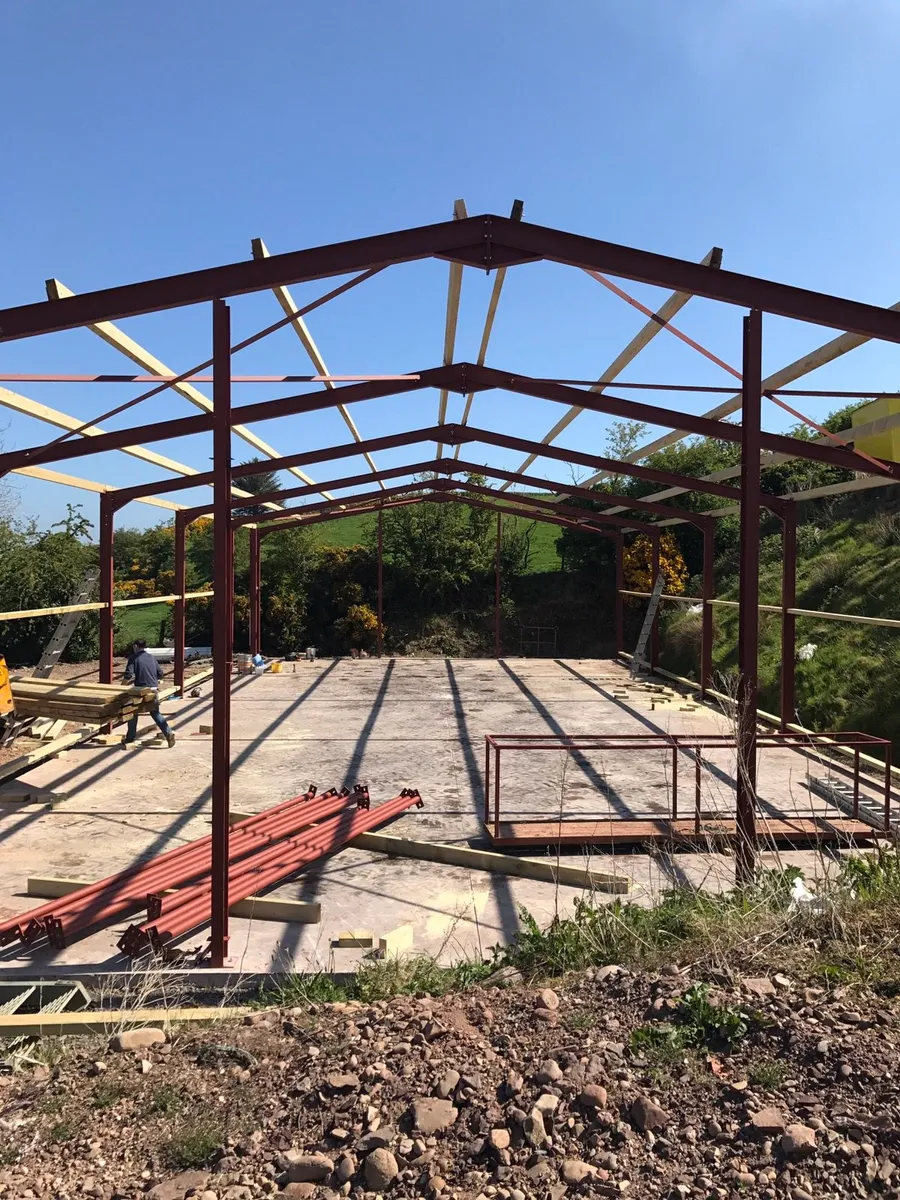 5 bays x 40ft x 13ft eves A roof - Image 4