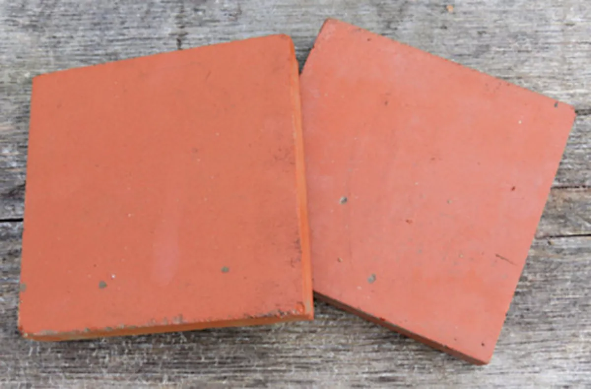 Red Quarry Tiles 6x6 - Image 1