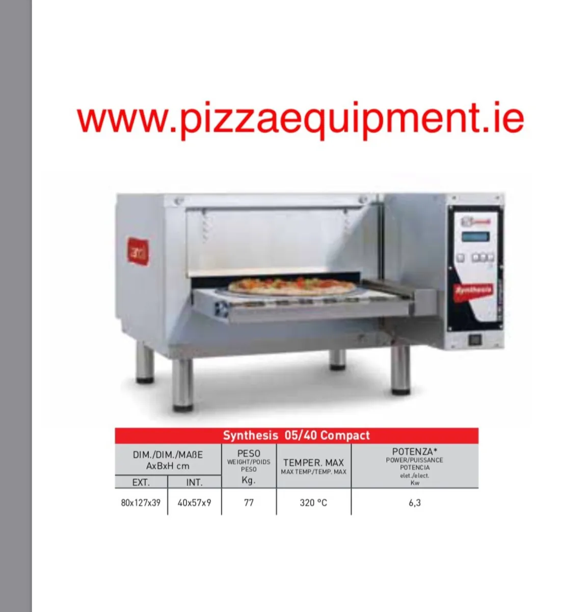 Zanolli Syntesis Electric and Gas pizza Oven - Image 4