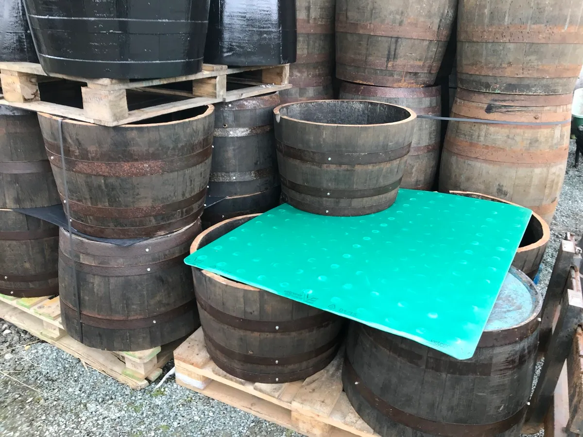 Whiskey barrels - WHISKEY OAK BARREL PLANTERS - Image 2