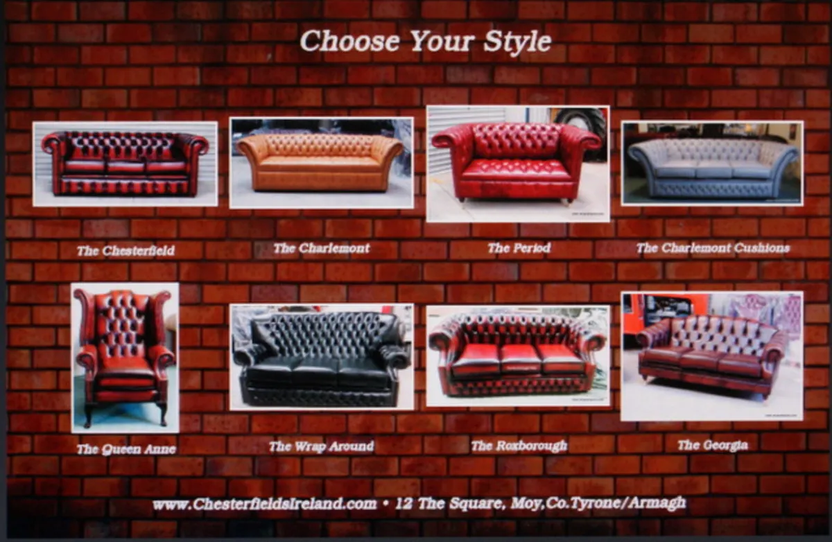 Chesterfield Sofa Suite BIGGEST STOCK IN IRELAND - Image 1