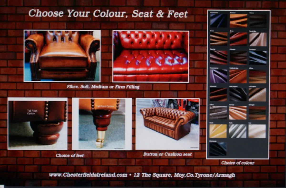 Chesterfield Sofa Suite BIGGEST STOCK IN IRELAND - Image 3