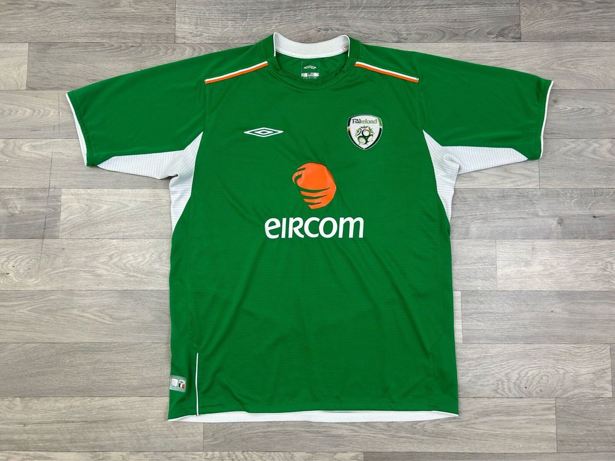 Vintage 2004 Umbro Ireland Home Jersey Shirt Large for sale in Co