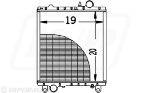 John Deere 2850 Radiator 247042403