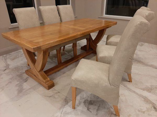 Solid Oak Table With 6 Chairs 280366522