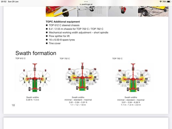 Pottinger 762C rake 359329109