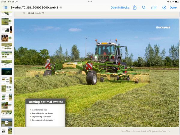 New Krone TC 760 Plus rake 370555270